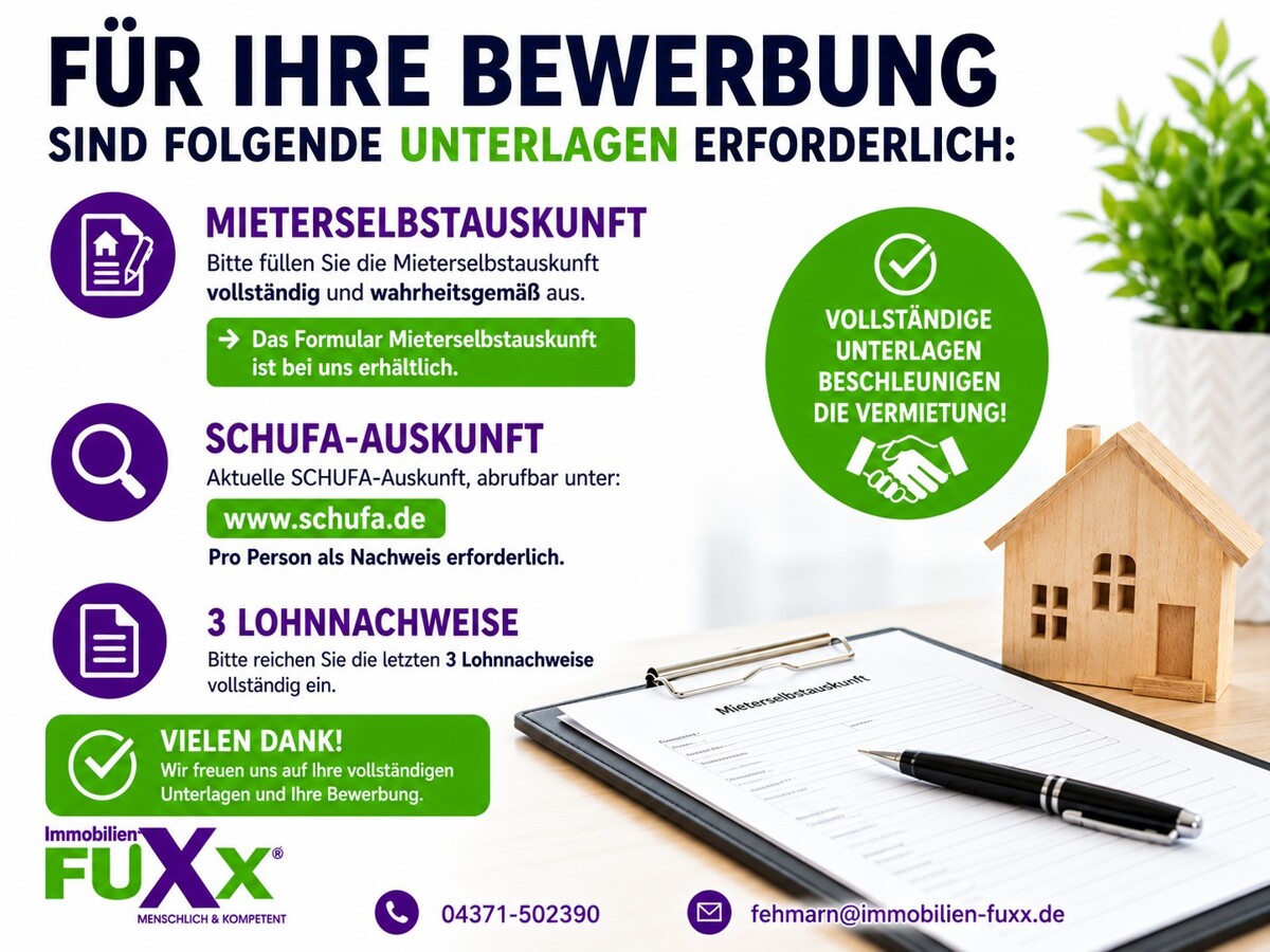 Ihre Bewerbung Ihre Bewerbung - Objekt 9817