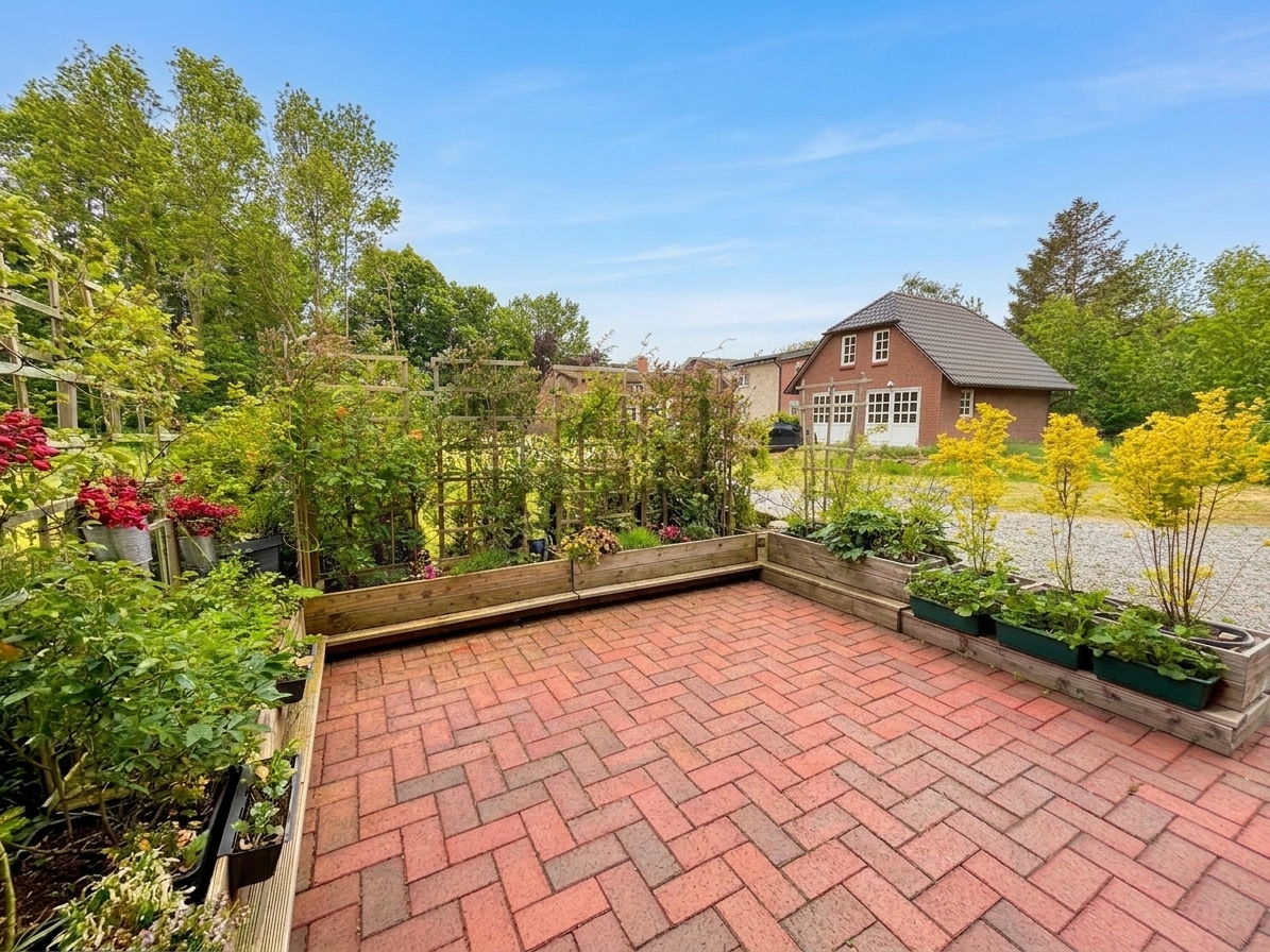 Terrassenansicht - KI-generiert Terrassenansicht - KI-generiert - Objekt 9817