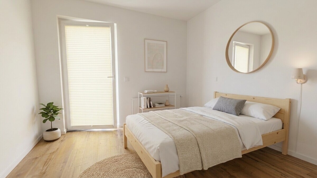 Kleines Schlafzimmer - KI-generiert Kleines Schlafzimmer - KI-generiert - Objekt 9807