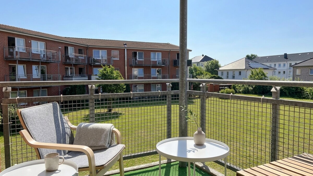 Balkon Wohnzimmer - KI-generiert Balkon Wohnzimmer - KI-generiert - Objekt 9807