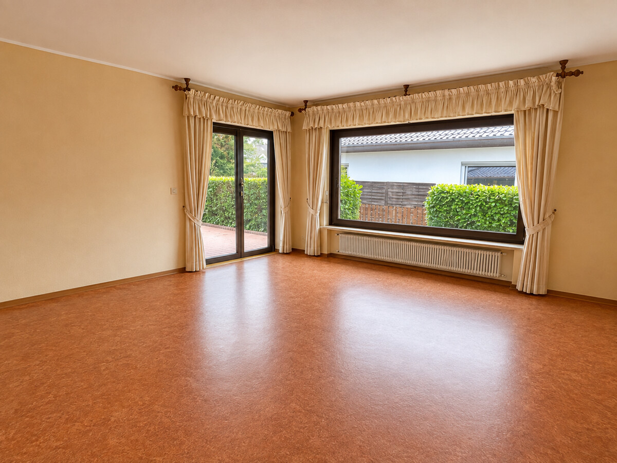 Wohnzimmer mit Zugang zur Terrasse - KI geleert Wohnzimmer mit Zugang zur Terrasse - KI geleert - Objekt 9809