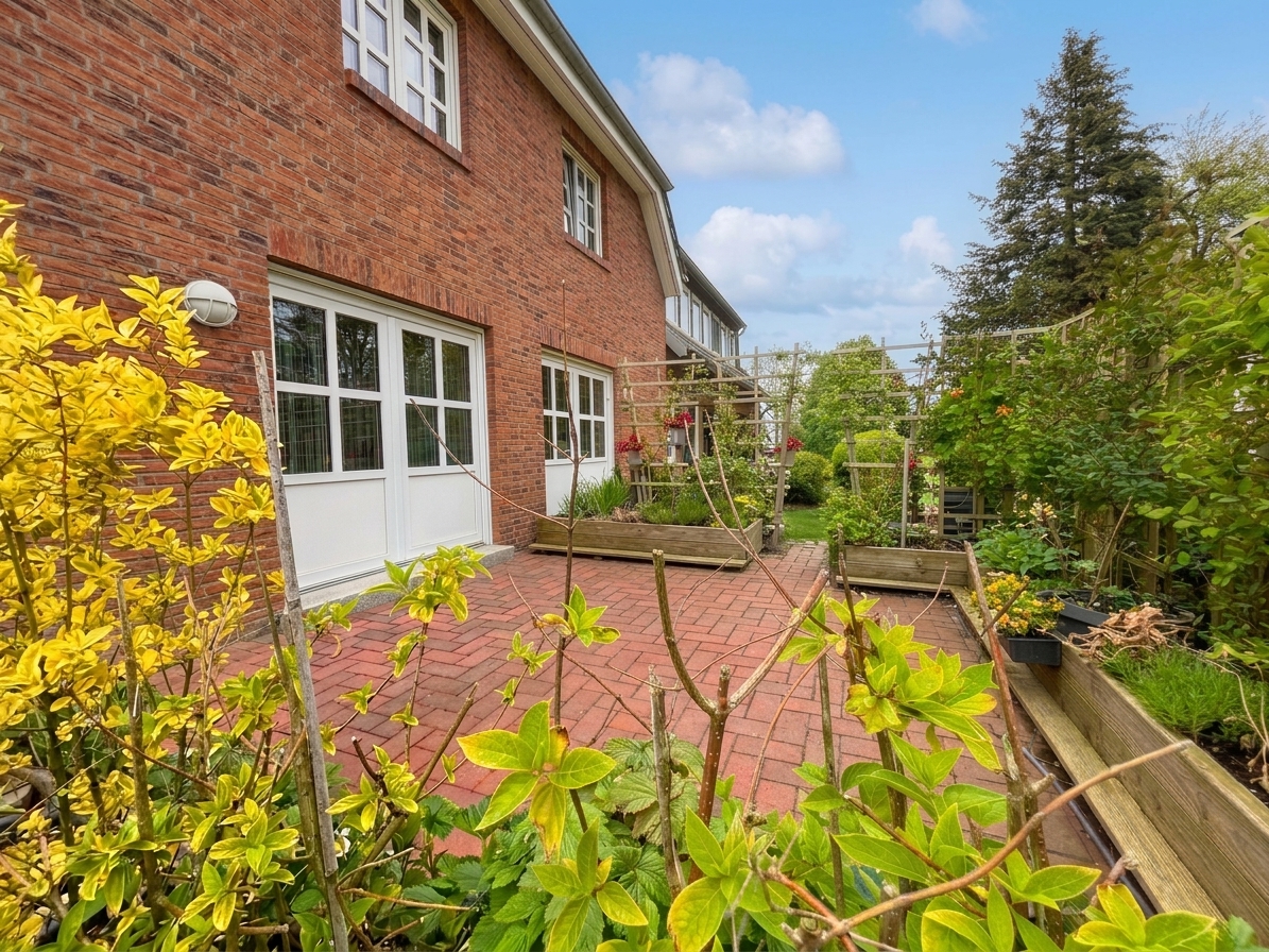 Terrassenansicht- KI-generiert Terrassenansicht- KI-generiert - Objekt 9817